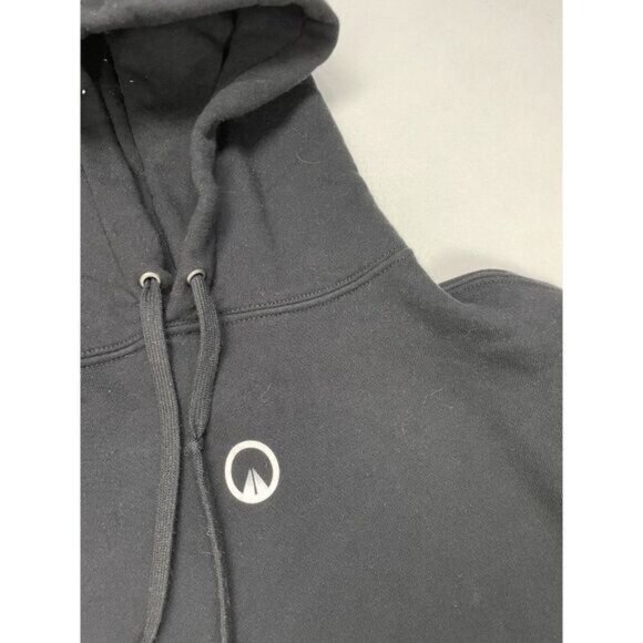 UNKNWN Core Emblem Pullover Hoodie Men Small Black - Picture 2 of 5